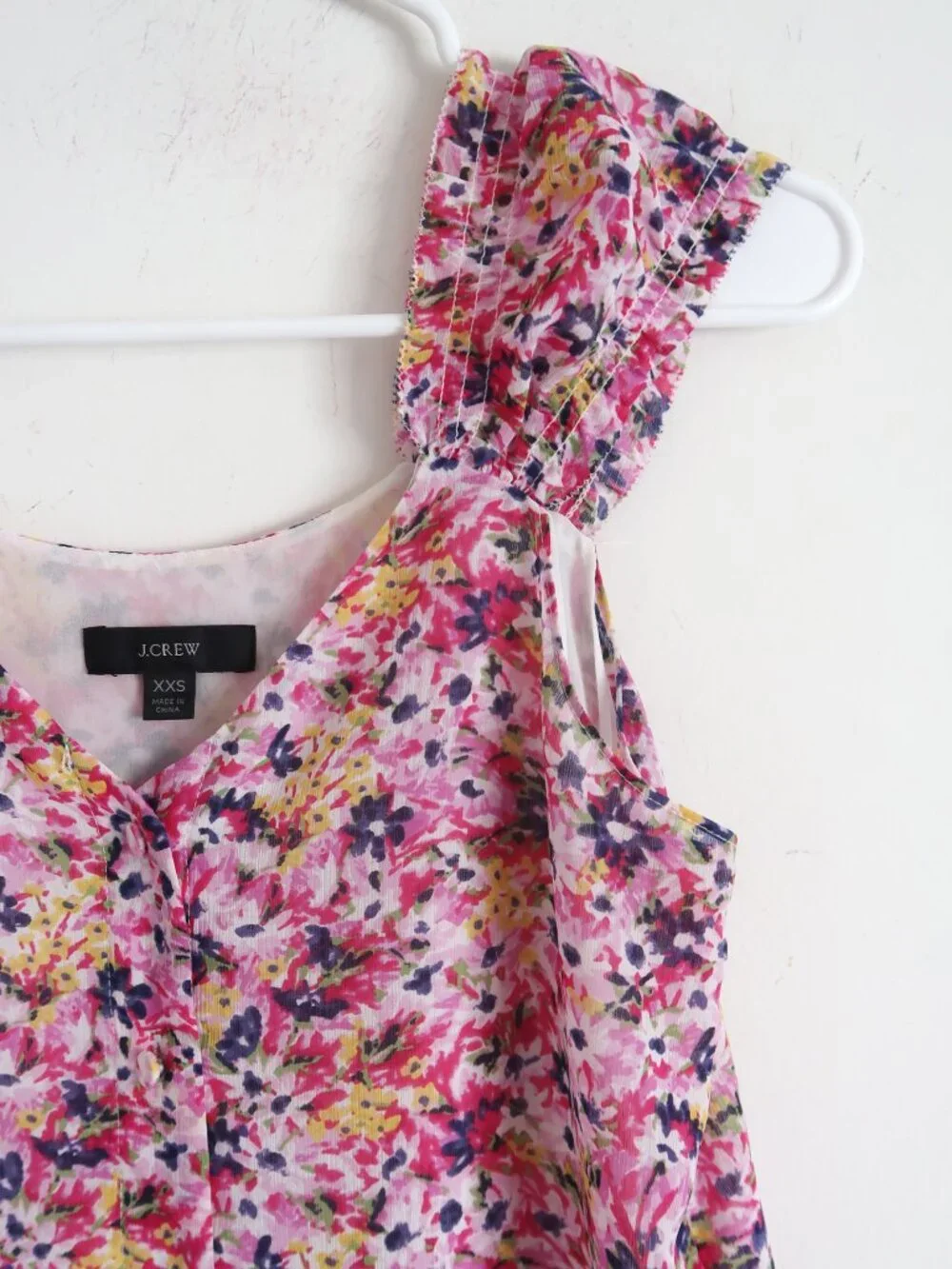 J.Crew Floral Graphic Sleeveless Blouse - Size XXS
